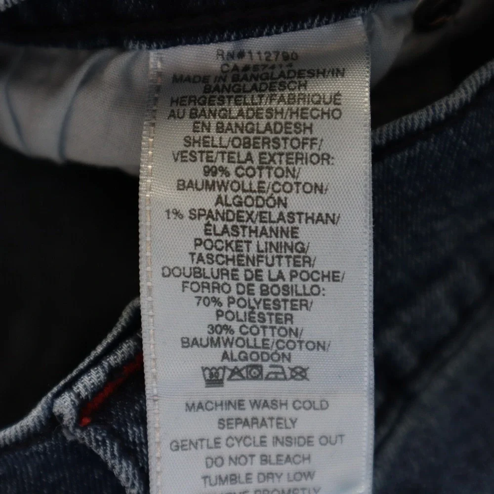True‎ Religion Jeans Mens 34 Ricky Relaxed Straight Stretch Flex Denim Dark Blue